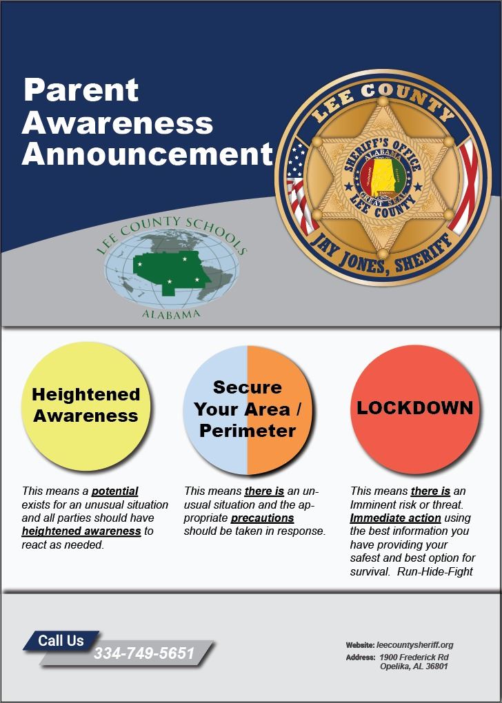 LCSO School Security Levels